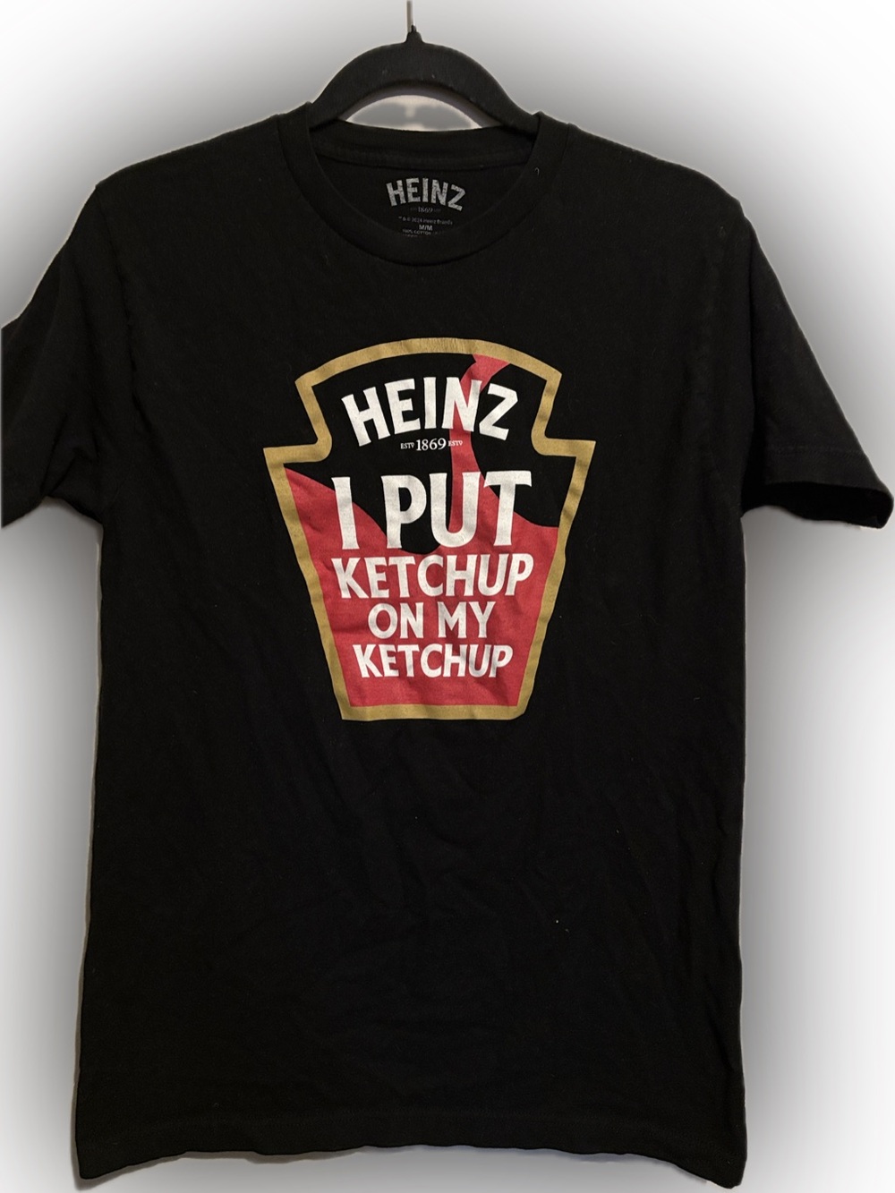 Men’s Black Graphic Tee – I Put Ketchup On My Ketchup